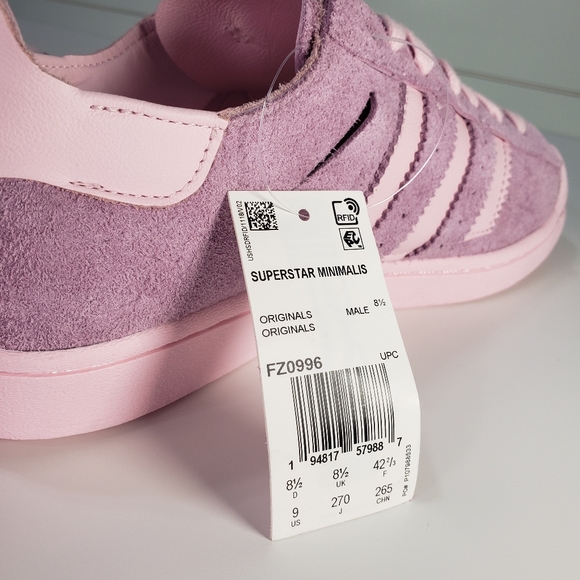 Adidas Superstar Minimalist Icon - Clear Pink Men size 9 - Picture 8 of 10